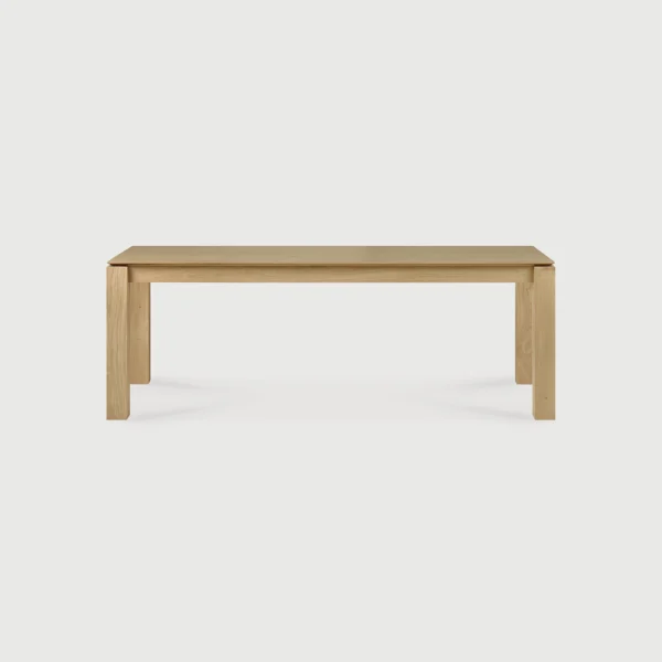 Contemporary Solid Natural Oak Dining Table algarve furniture shop buy oliveira decor tavira