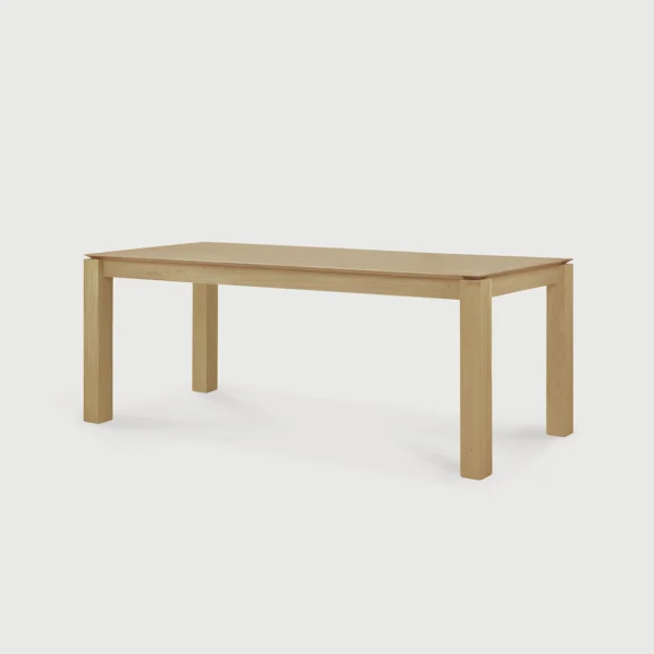 Contemporary Solid Natural Oak Dining Table algarve furniture shop buy oliveira decor tavira