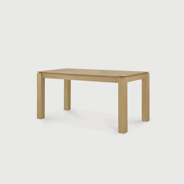 Contemporary Solid Natural Oak Dining Table algarve furniture shop buy oliveira decor tavira