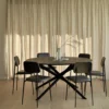 Solid Oak Wood Round Dining Table rectangular furniture algarve shop buy tavira oliveira