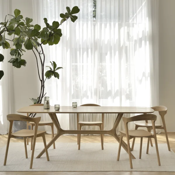 Organically Inspired Solid Oak Wood Dining Table furniture algarve oliveira decor shop buy
