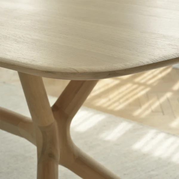 Organically Inspired Solid Oak Wood Dining Table furniture algarve oliveira decor shop buy
