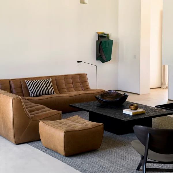 Contemporary Detailed Wood Coffee Table – Image 5