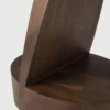 Sculptural Solid Teak Wood Side Table furniture algarve shop decor