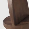 Sculptural Solid Teak Wood Side Table furniture algarve shop decor