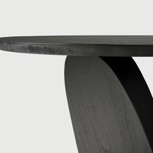 Sculptural Solid Teak Wood Side Table furniture algarve shop decor