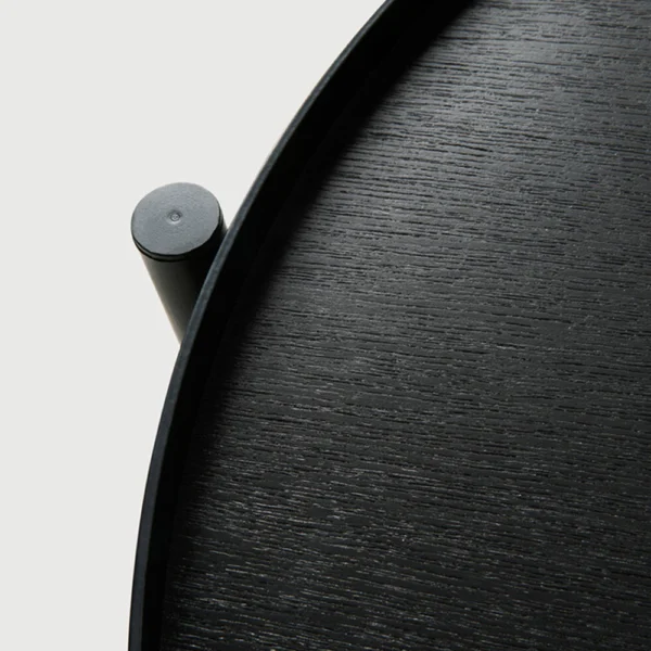Elegant Sculptural Side Table with Swivel Tray - Image 4