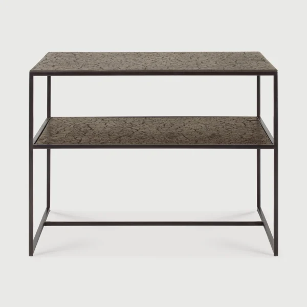 Elegant Geometric Metal Side Table