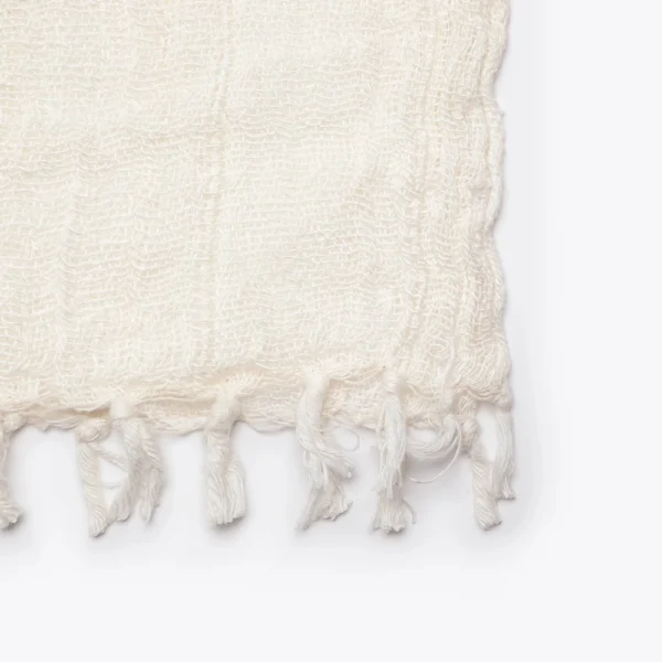 Stone Washed White Linen Throw - Model CHITKI - 100% Linen Furniture Decor Algarve Oliveira Tavira Shop