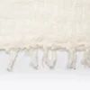 Stone Washed White Linen Throw - Model CHITKI - 100% Linen Furniture Decor Algarve Oliveira Tavira Shop