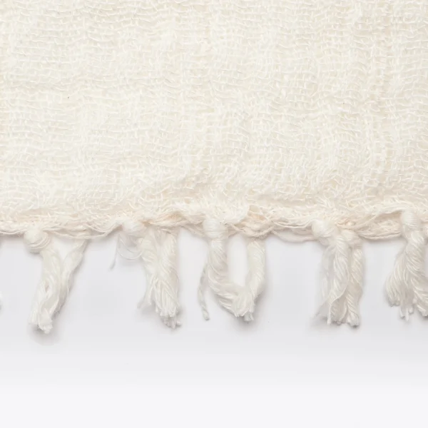 Stone Washed White Linen Throw - Model CHITKI - 100% Linen Furniture Decor Algarve Oliveira Tavira Shop