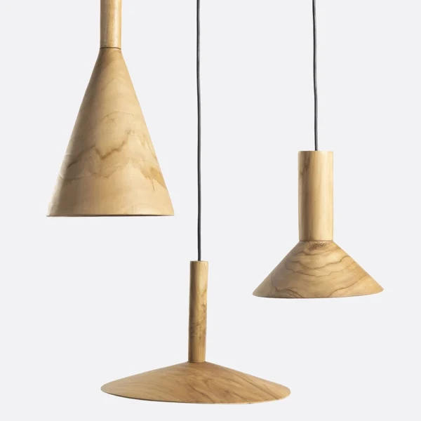 Solid Teak Wood Hanging Light – Medium lighting Furniture Decor Algarve Oliveira Tavira Shop