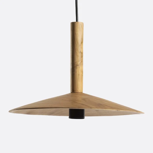 Solid Teak Wood Hanging Light Indoor Lighting Pendant Ceiling Furniture Decor Algarve Oliveira Tavira Shop