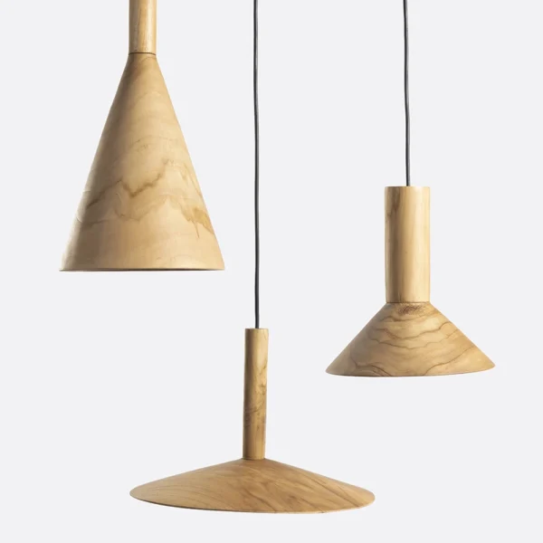 Solid Teak Wood Hanging Light Indoor Lighting Pendant Ceiling Furniture Decor Algarve Oliveira Tavira Shop