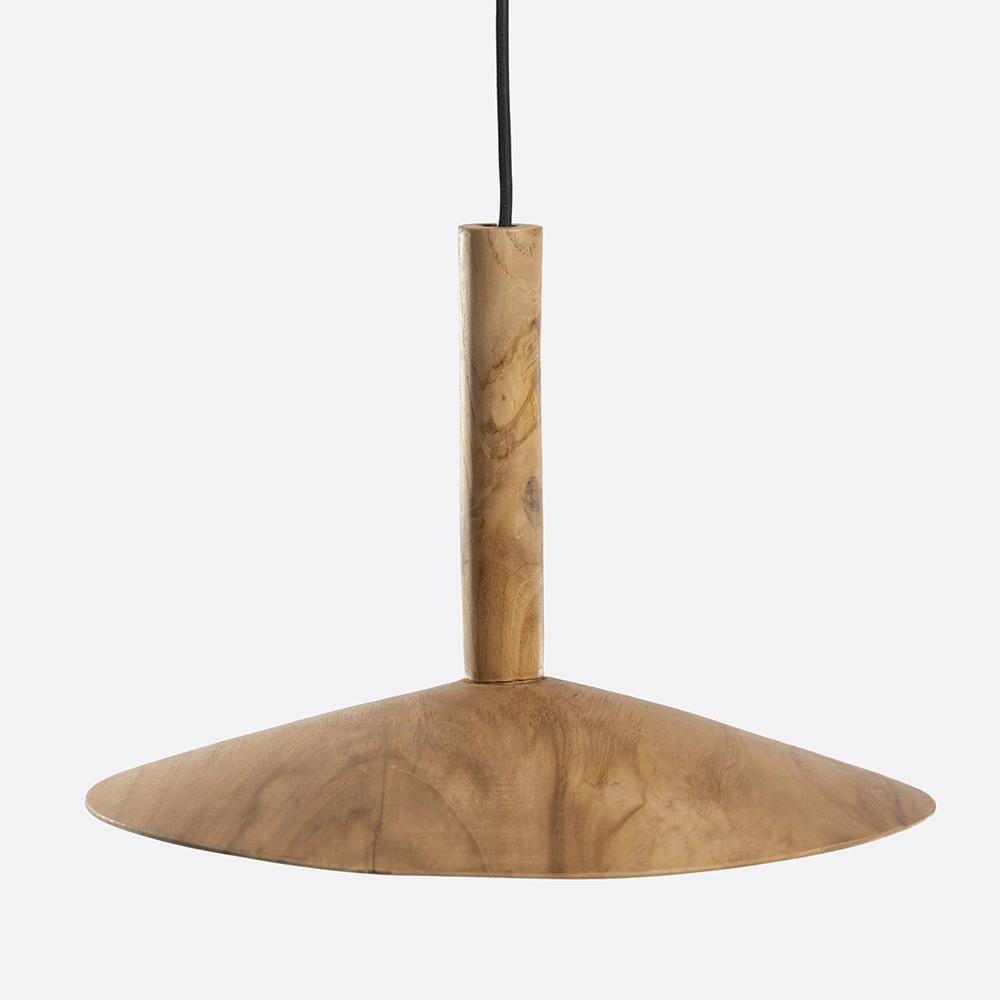 Solid Teak Wood Hanging Light Indoor Lighting Pendant Ceiling Furniture Decor Algarve Oliveira Tavira Shop