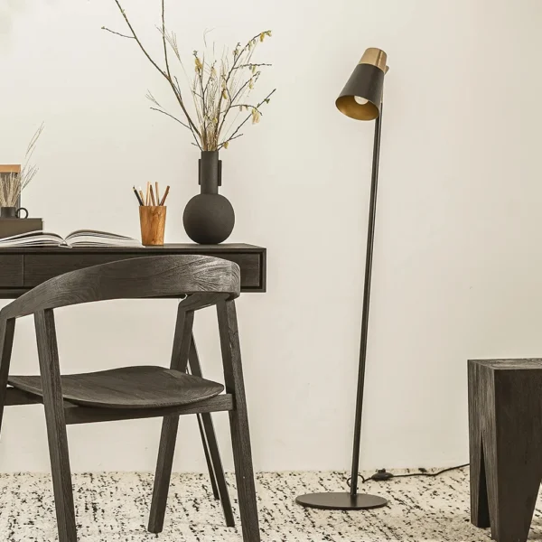 Stunning Black and Gold Floor Lamp Lighting Furniture Decor Algarve Oliveira Tavira Shop