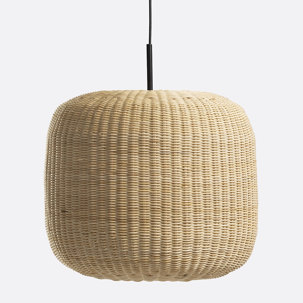 Hand Woven Natural Rattan Hanging Light lighting Furniture Decor Algarve Oliveira Tavira Shop