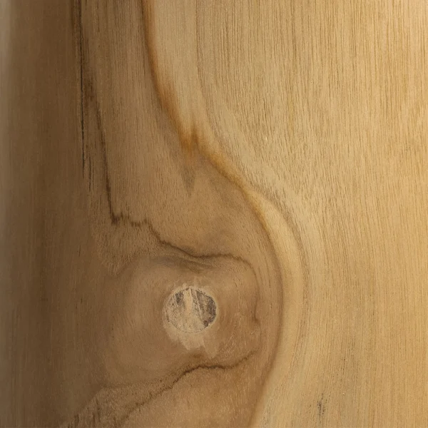 Solid Natural Teak Wood Cylindrical Hanging Light – Large lighting Furniture Decor Algarve Oliveira Tavira Shop