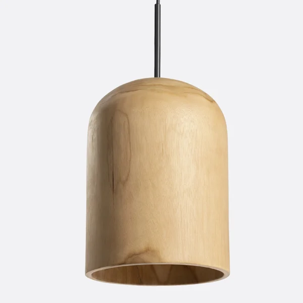 Solid Natural Teak Wood Cylindrical Hanging Light – Large lighting Furniture Decor Algarve Oliveira Tavira Shop