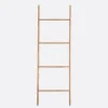 Solid Natural Teak Wood Ladder Hanger - Ideal for towels and throws Furniture Decor Algarve Oliveira Tavira Shop