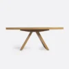 Solid Natural Teak Wood Square Coffee Table Furniture Decor Algarve Oliveira Tavira Shop