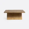 Solid Natural Teak Wood Square Coffee Table Furniture Decor Algarve Oliveira Tavira Shop