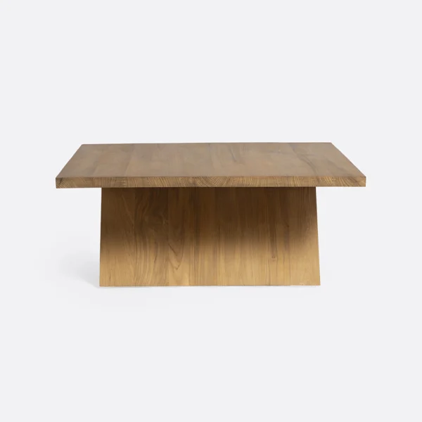 Solid Natural Teak Wood Square Coffee Table Furniture Decor Algarve Oliveira Tavira Shop