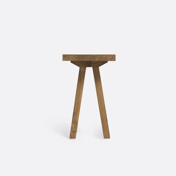 Solid Natural Teak Wood Slim Side Table Furniture Decor Algarve Oliveira Tavira Shop