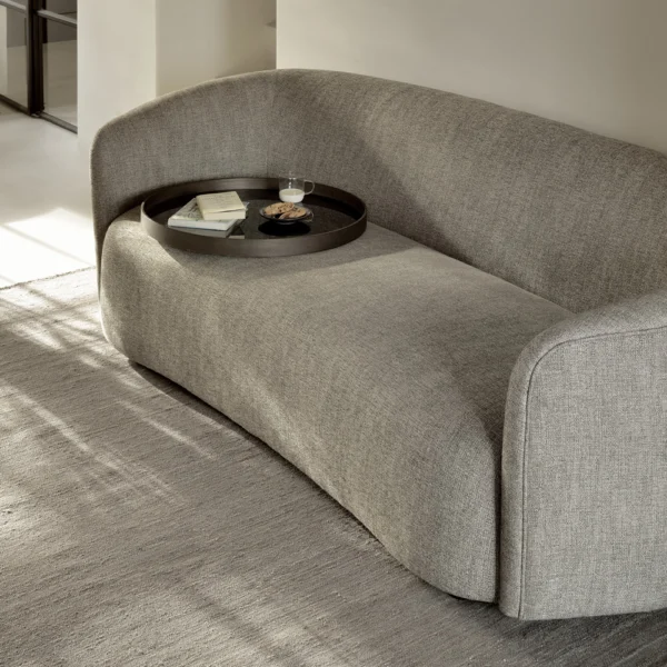 Elegant Contemporary 3 Person Ellipse Sofa – Image 5