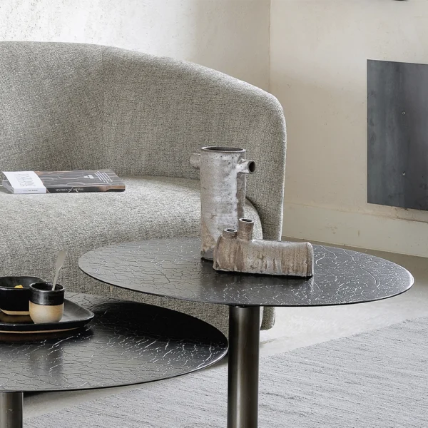 Elegant Contemporary 3 Person Ellipse Sofa – Image 4