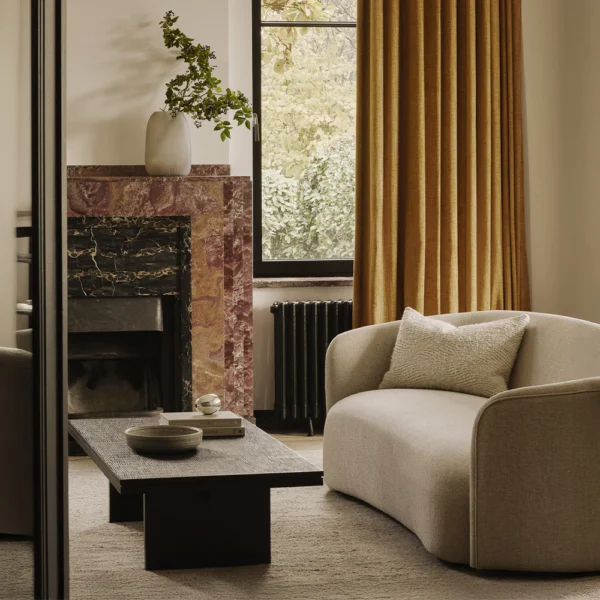 Elegant Contemporary 3 Person Ellipse Sofa – Image 8