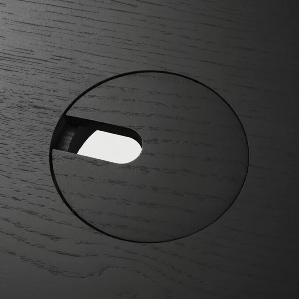 Natural Oak or Black Oak Wood Minimalist Desk - Image 6