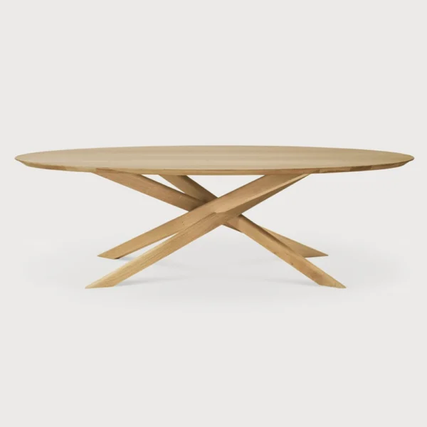 Iconic Styled Solid Oak Wood Coffee Table
