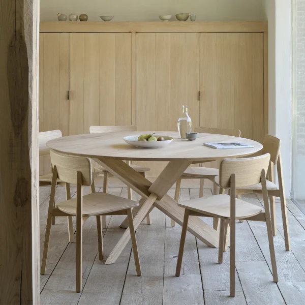 Solid Oak Silhouette Dining Chair - Available in Two Materials and Finishings - Image 3