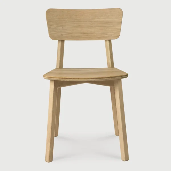 Solid Oak Silhouette Dining Chair - Available in Two Materials and Finishings