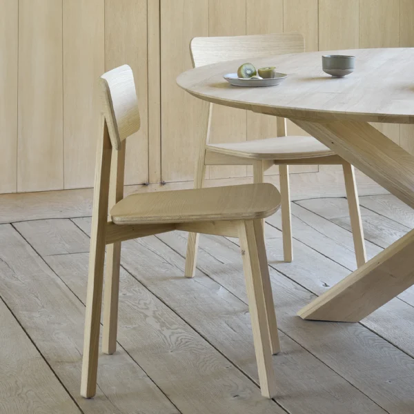Solid Oak Silhouette Dining Chair - Available in Two Materials and Finishings - Image 4