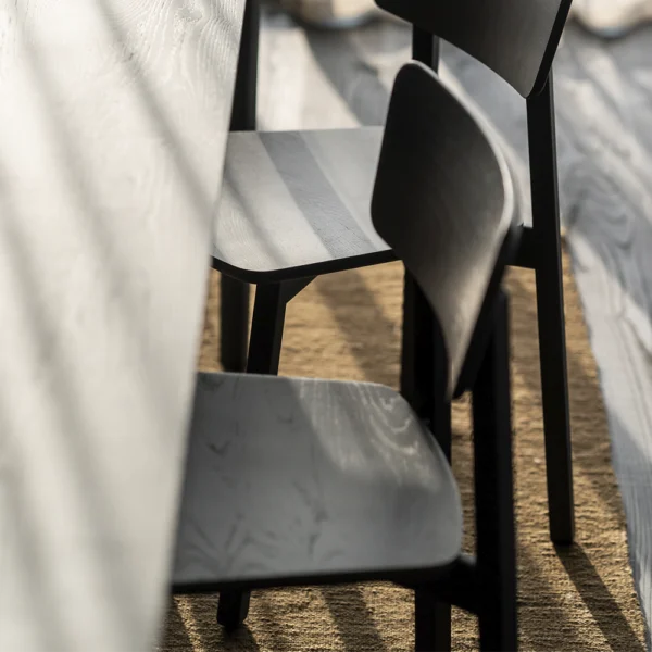 Solid Oak Silhouette Dining Chair - Available in Two Materials and Finishings - Image 5
