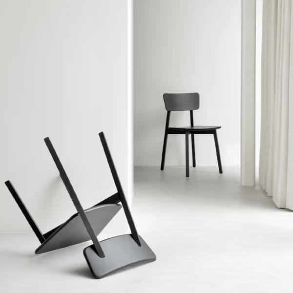 Solid Oak Silhouette Dining Chair - Available in Two Materials and Finishings - Image 6