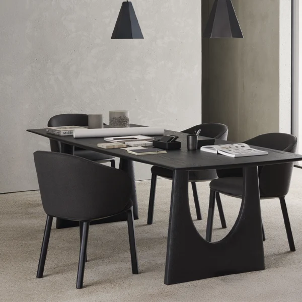 Stunning Oak Dining Table- Available in different Materials, Shapes and Sizes – Image 6