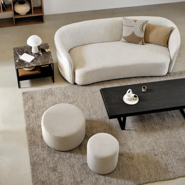 Marble Side Table With Black Metal Frame - Available in White Carrara or Dark Emperador - Image 4