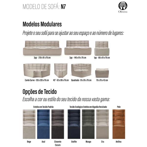 Sofa Modular Armchair Furniture Decor Algarve Oliveira Tavira Shop