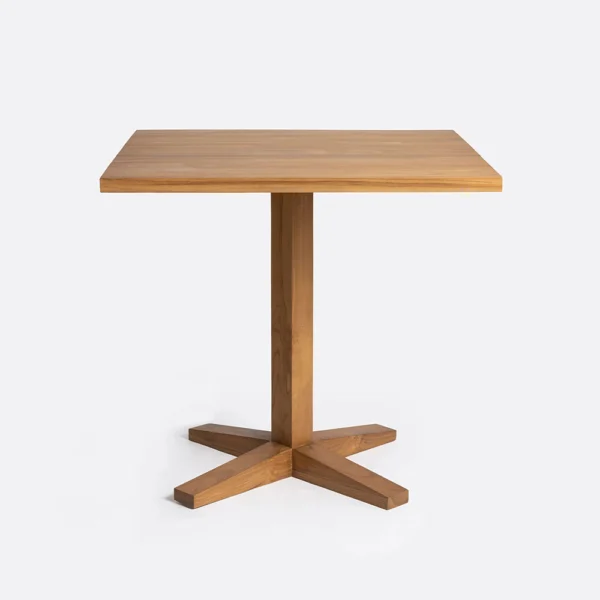 Quality Petit Solid Natural Teak Wood Dining Table - Indoor and Outdoor Models - Available in Two Sizes - Image 2