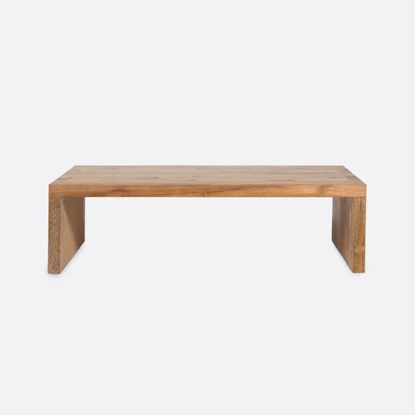 Iconic Minimalist Style Soild Natural Teak Wood Coffee Table - Available in Two Sizes