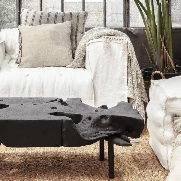Solid Natural Reclaimed Teak Wood Tree Root Table – Image 4