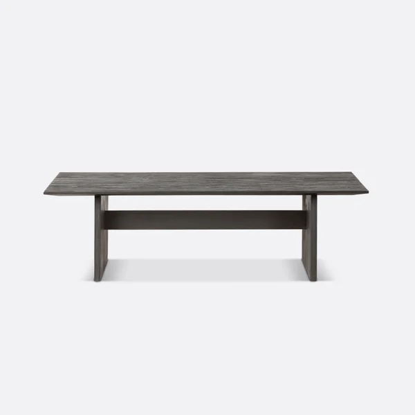 Solid Black Teak Wood Japanese Styled Coffee Table