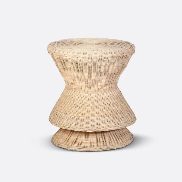 Hand Woven Rattan Diavolo Side Table