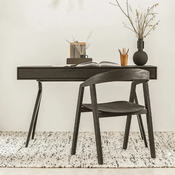 Best Selling Solid Teak Wood Dining Chair - Available in Natural or Brushed Black Teak Wood – Image 4