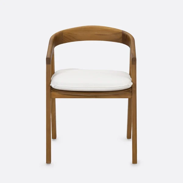 Arc Natural and White Outdoor Cushion - Available in Two Colours - Image 4