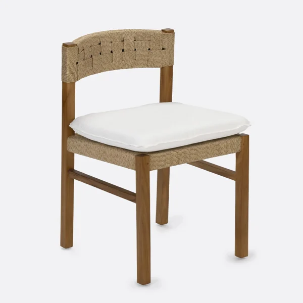 Soft Natural and White Outdoor Cushion – Available in Two Colours - Image 4