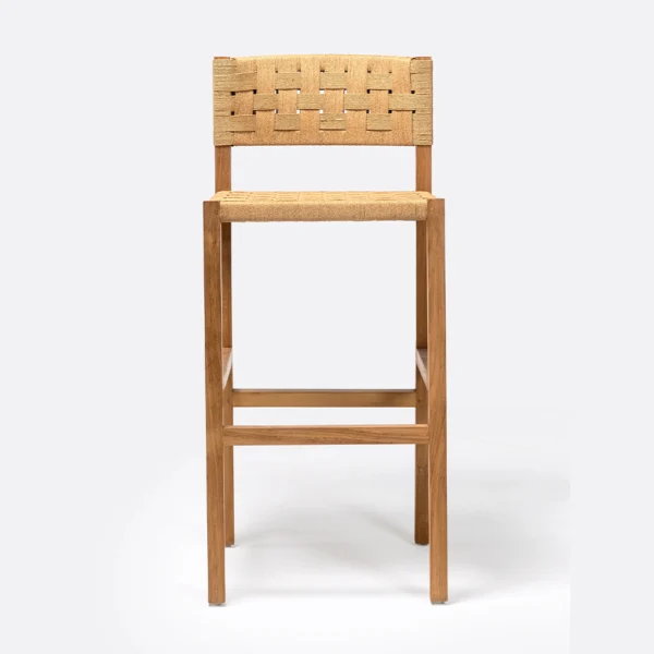 Solid Natural Teak Wood Stool - Bar and Counter Stool Sizes Available - Image 2